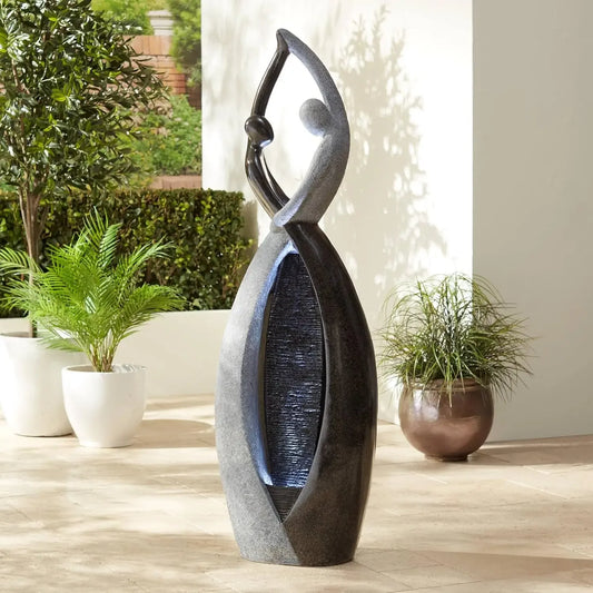 Outdoor Floor Water Fountain with LED Light