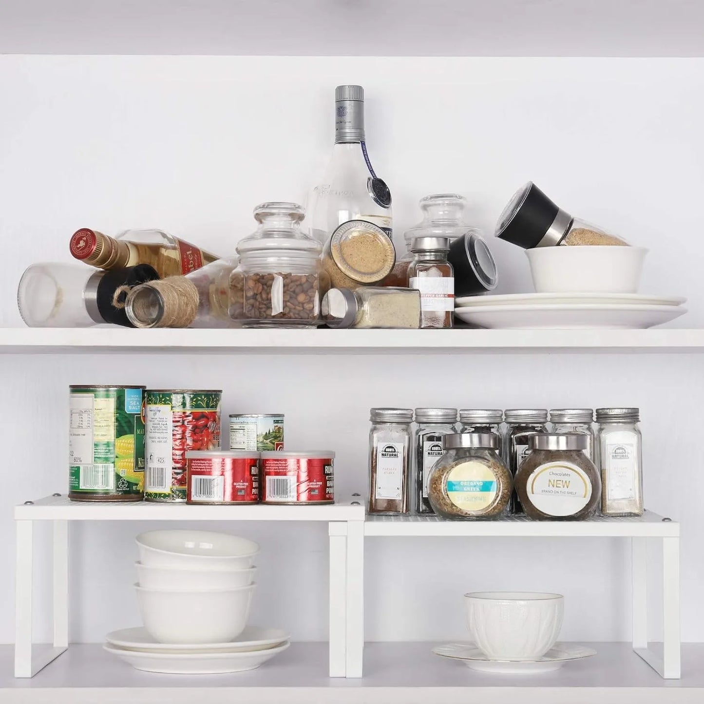 Kitchen Shelf Organizer for Counter Cupboard Pantry