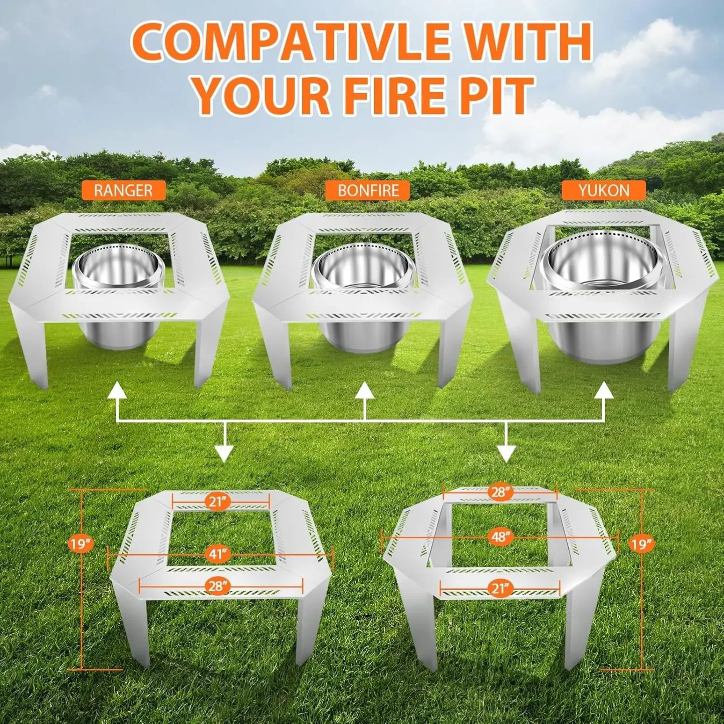 Adjustable Stainless Steel Fire Pit