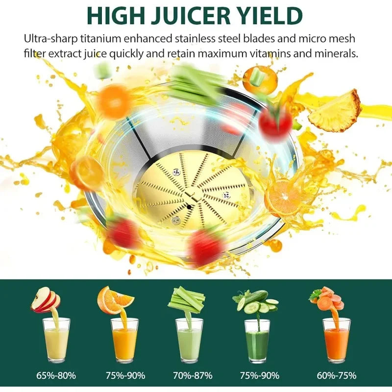 Centrifugal Juicer Machines, Juice Extractor with Extra Large 3inch Feed Chute