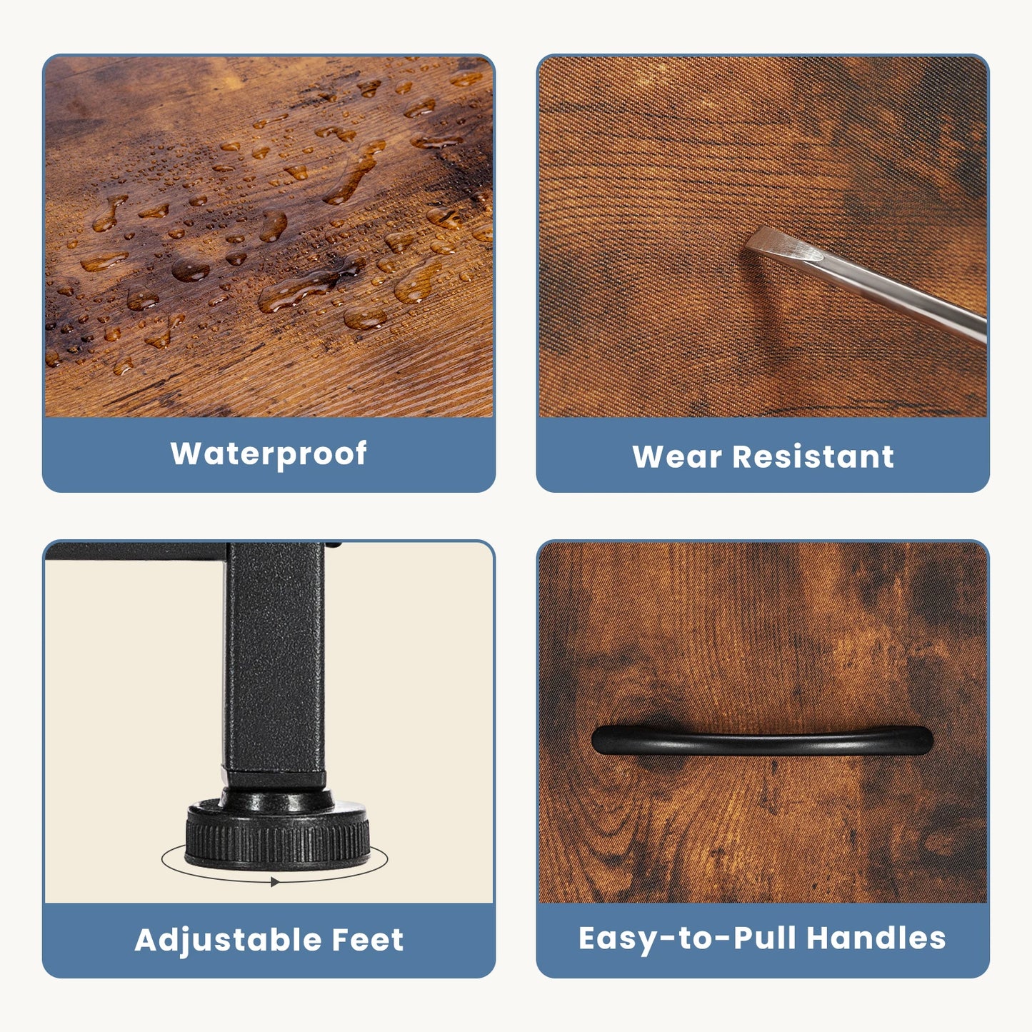 Fireplace TV Stand Dresser For Bedroom