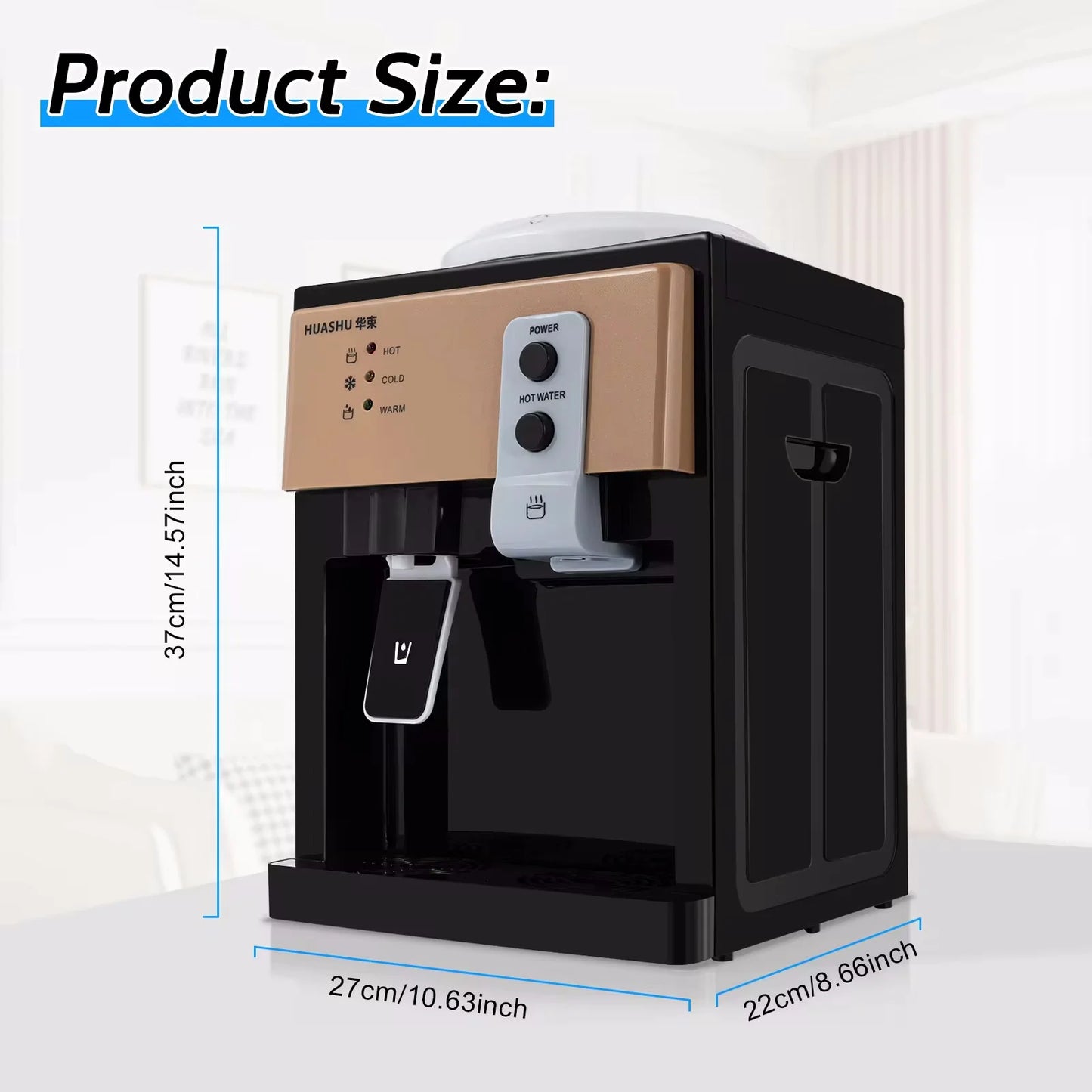 Desktop Electric Hot and Cold Water Dispenser