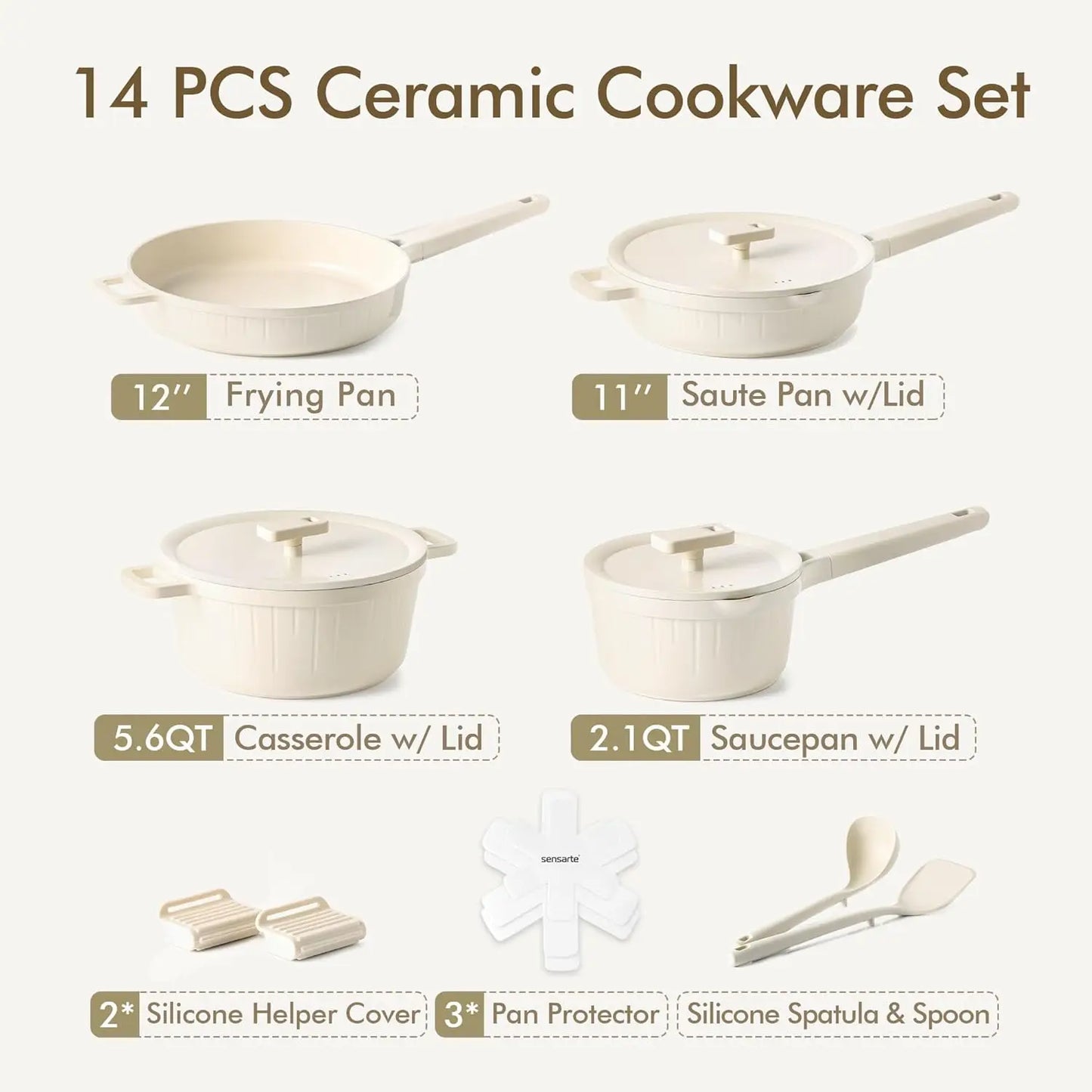 Ceramic Cookware Set Pro Series