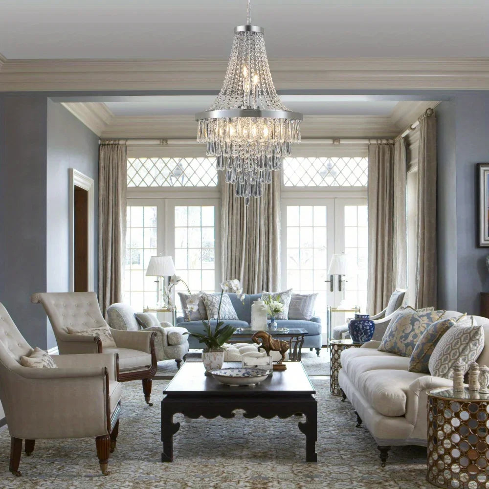 Elegant crystal chandelier