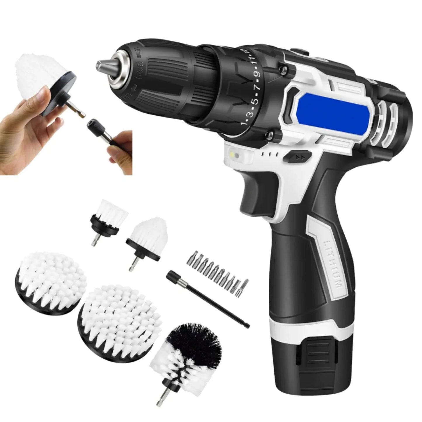 Cordless Electric Cleaning Tool Set