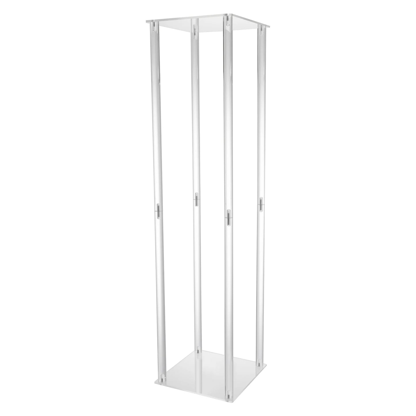 Clear Column Flower Display Stand