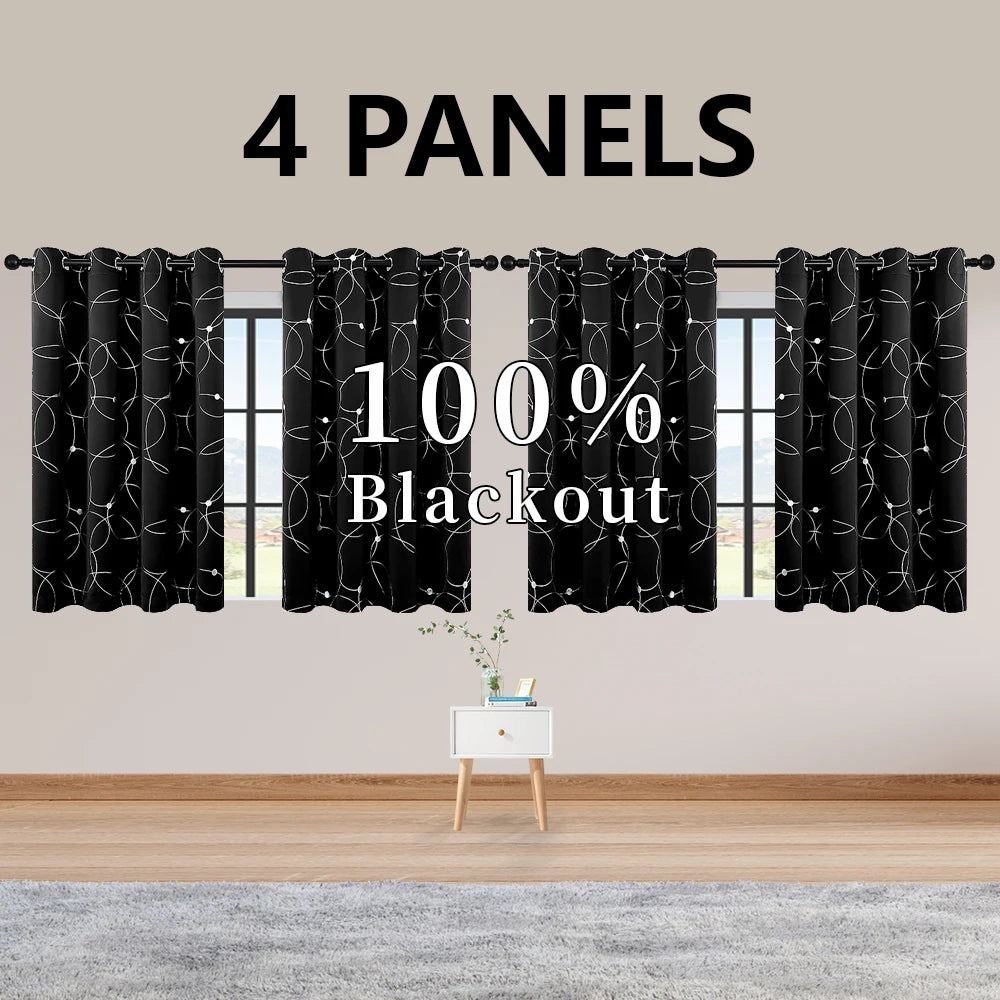 Blackout Curtains Grommet Thermal Insulated