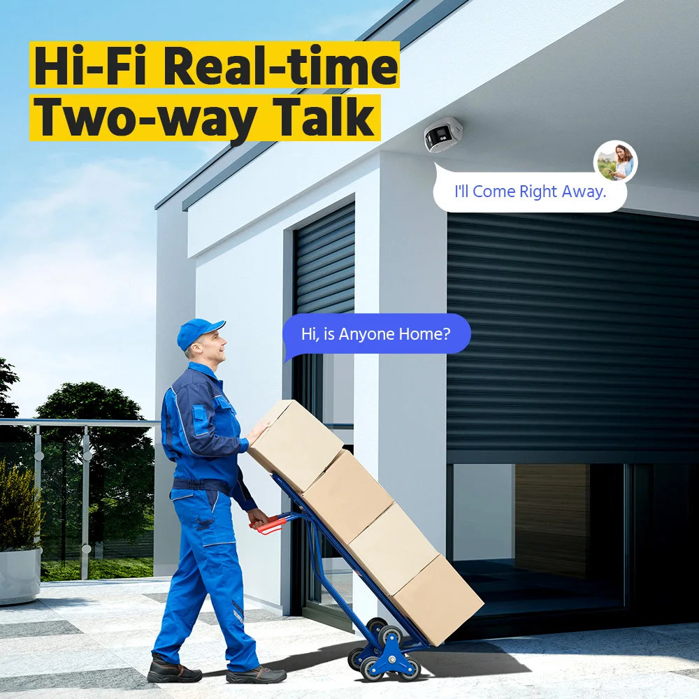 Smart Home 180° 8MP DUO POE Dual Lens Wide View Outdoor Video Camera