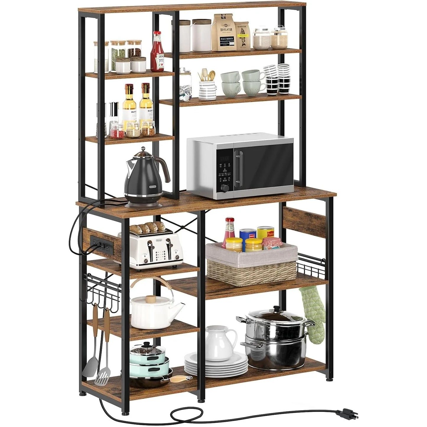 Baker's Rack, 60.9inch 10-Tier Kitchen Utility Storage Shelf