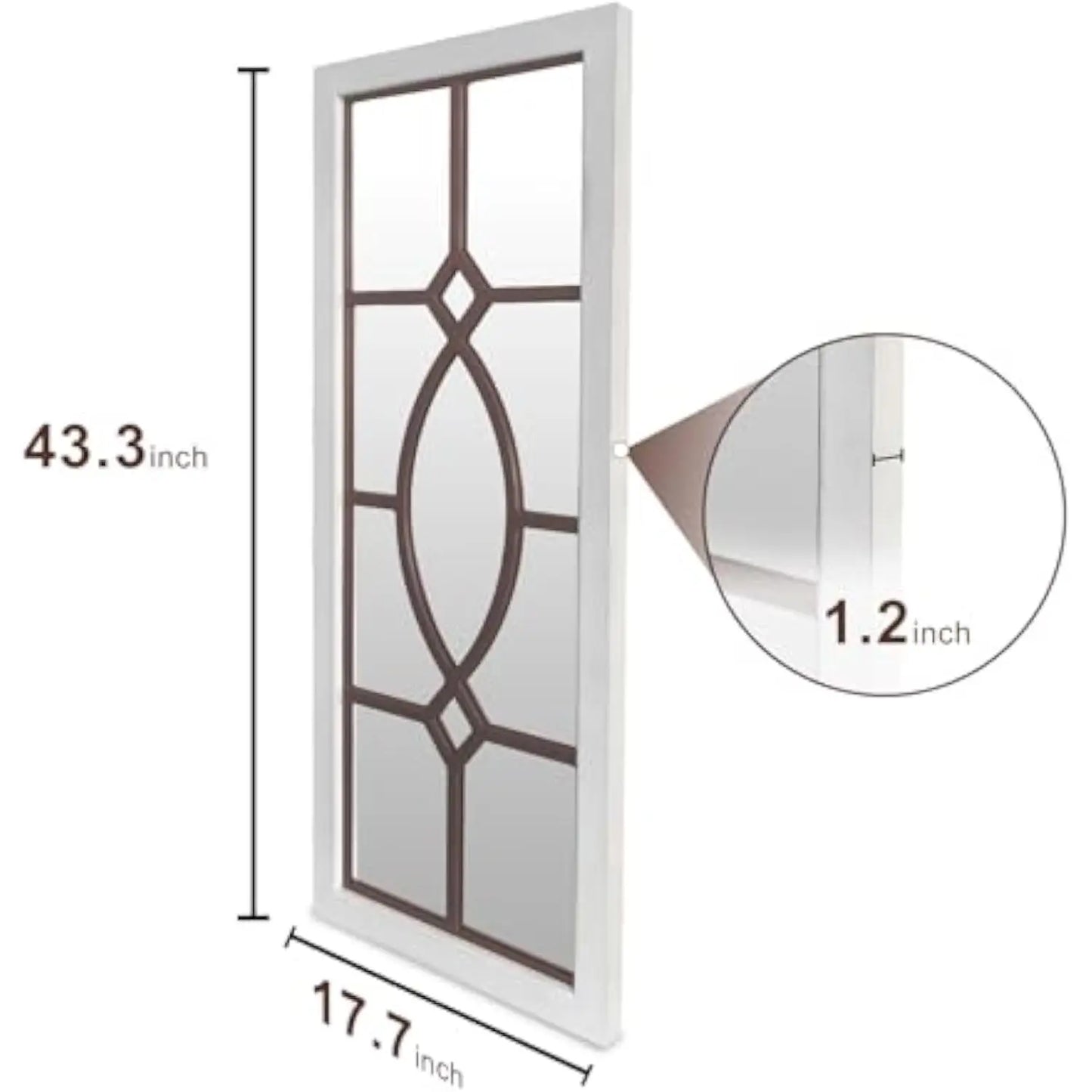 Farmhouse Mirror for Wall Decor 43.3" x 17.7"