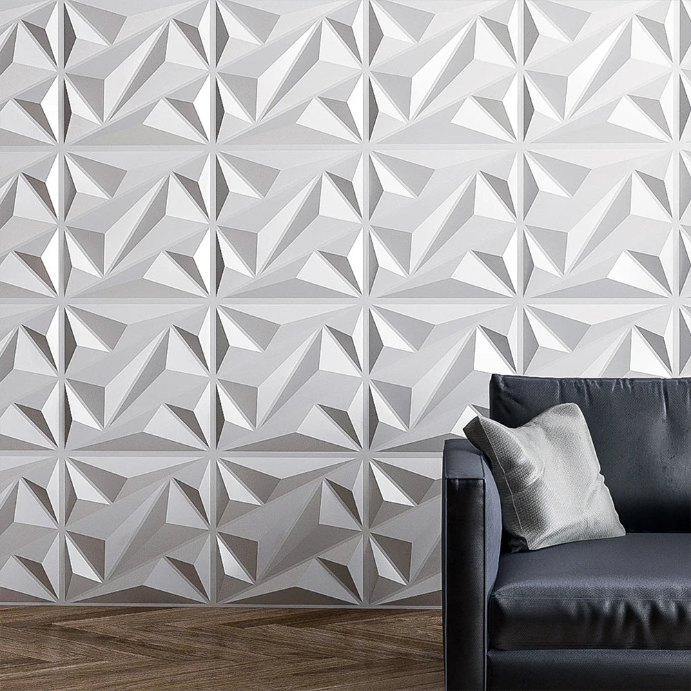 50/100Pcs 3D Wall Panel Diamond