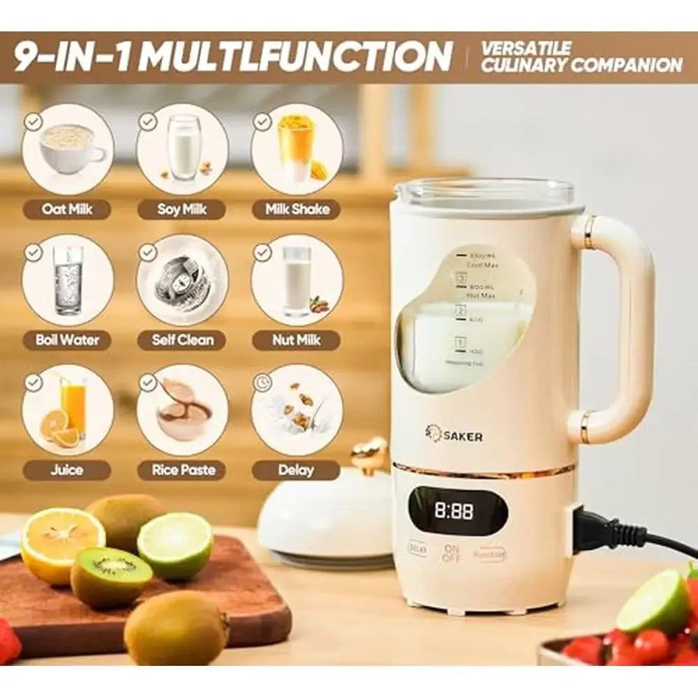 Automatic Homemade Nut Milk Maker Blender Stainless Steel Blades