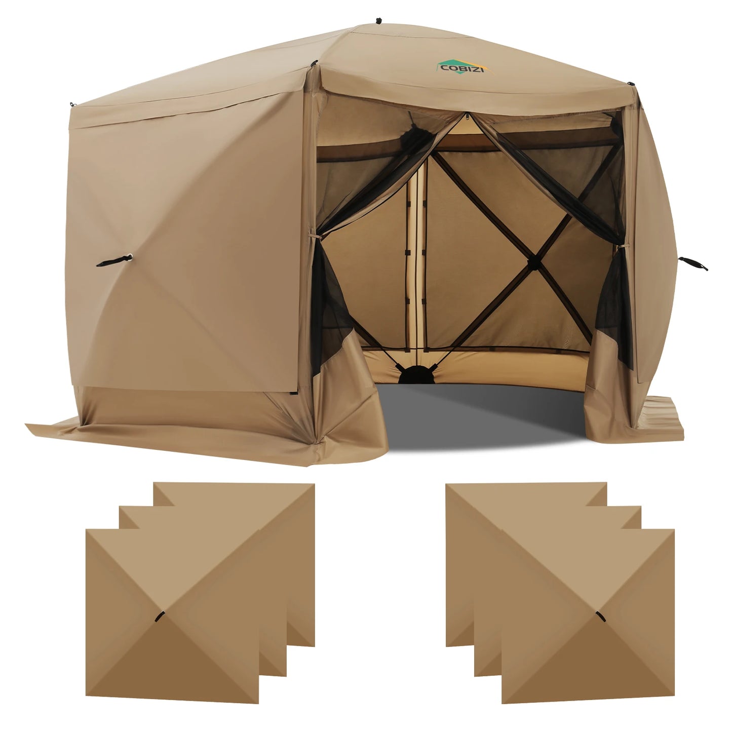 12x12ft Pop up Tent with Mosquito Netting