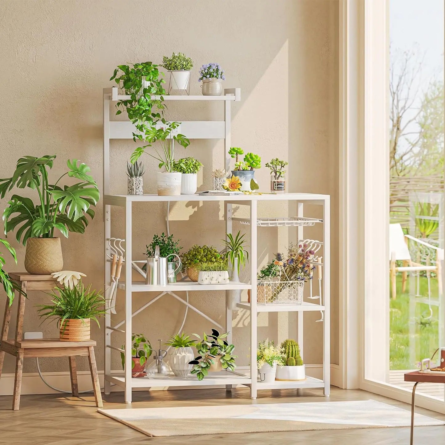 Bakers Rack with Power Outlet