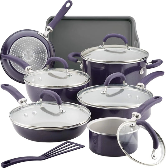 13 Piece Nonstick Cookware - Pots and Pans Set