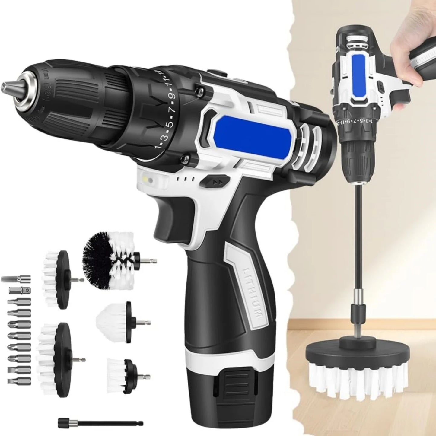 Cordless Electric Cleaning Tool Set