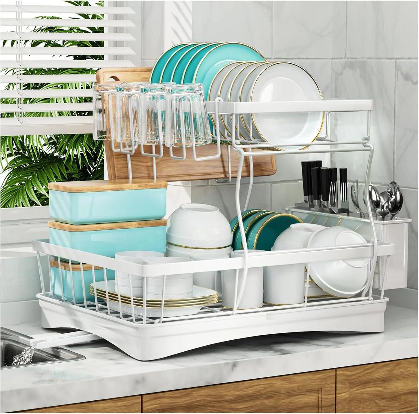 Large Dish Drying Rack for Kitchen Counter