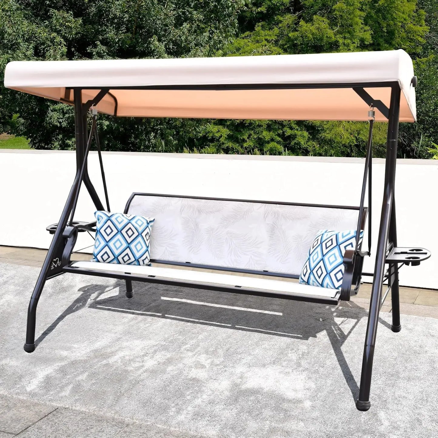 3 Person Patio Swing Outdoor