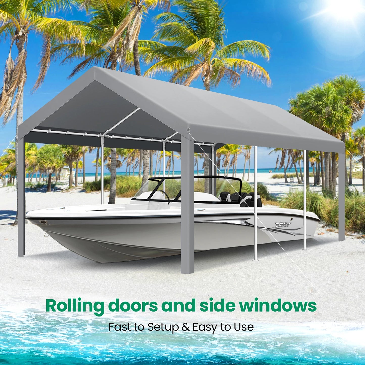 Carports 10x20 Heavy Duty Car Canopy Garage