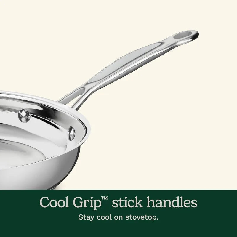 Cuisinart 11-Piece Cookware Set, Chef's Classic Stainless Steel Collection