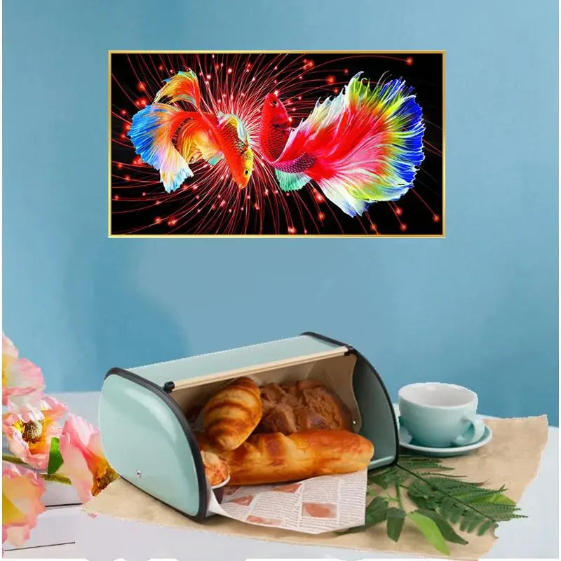 Flip Cover Bread Bin Vintage Bread Box Organizer Storage