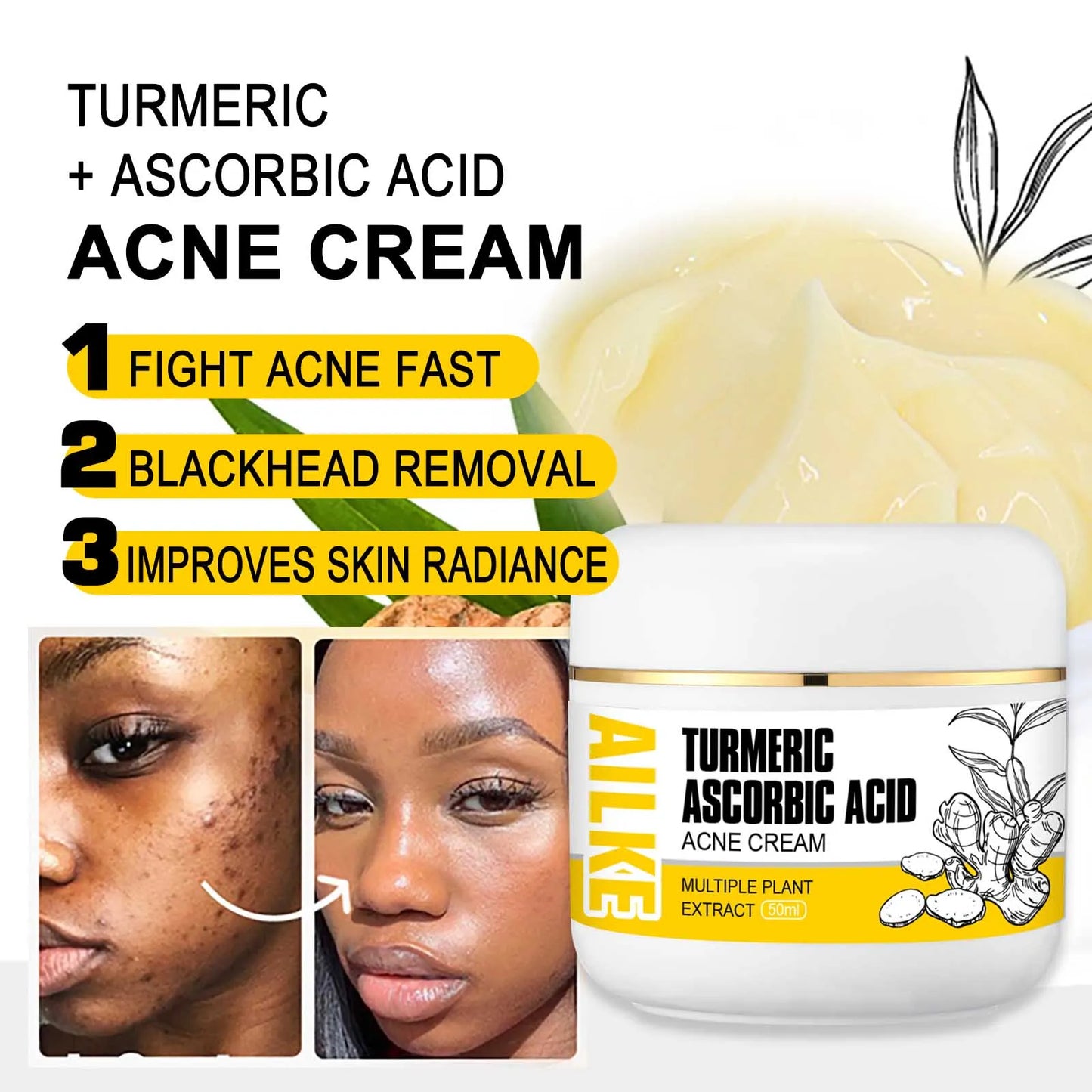 AILKE Turmeric Vitamin C Face & Body Set