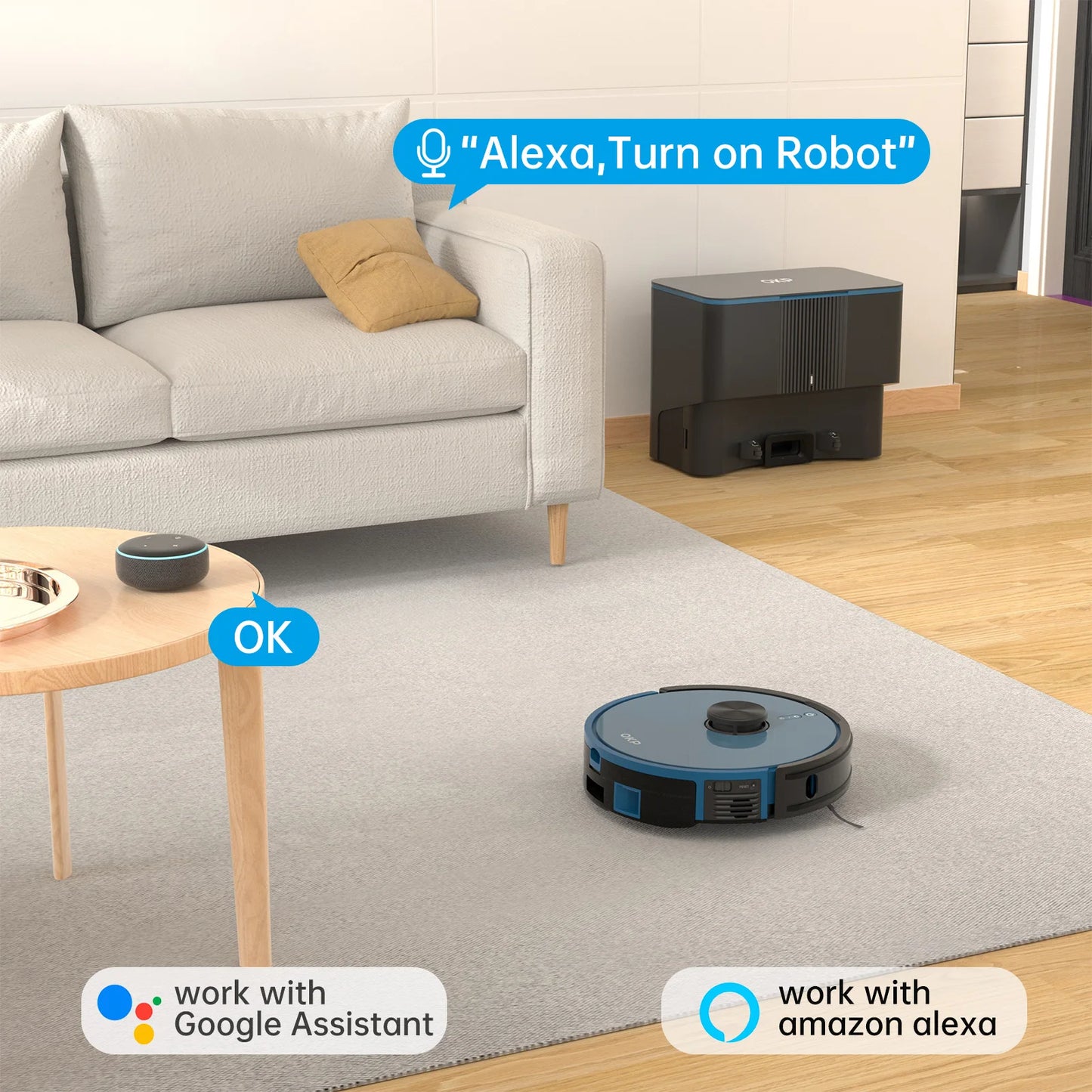 Robot Vacuum cleaner with Self-Empty Base