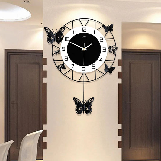Butterfly Design Wall Clock