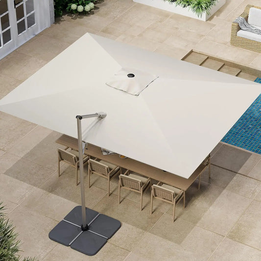 Cantilever Patio Rotation Rectangular Outdoor Umbrella