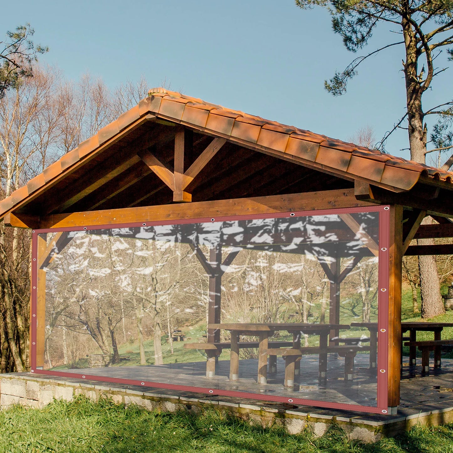 Rainproof Tarpaulin For Porch Screens, Deck Covers, Patio Enclosures