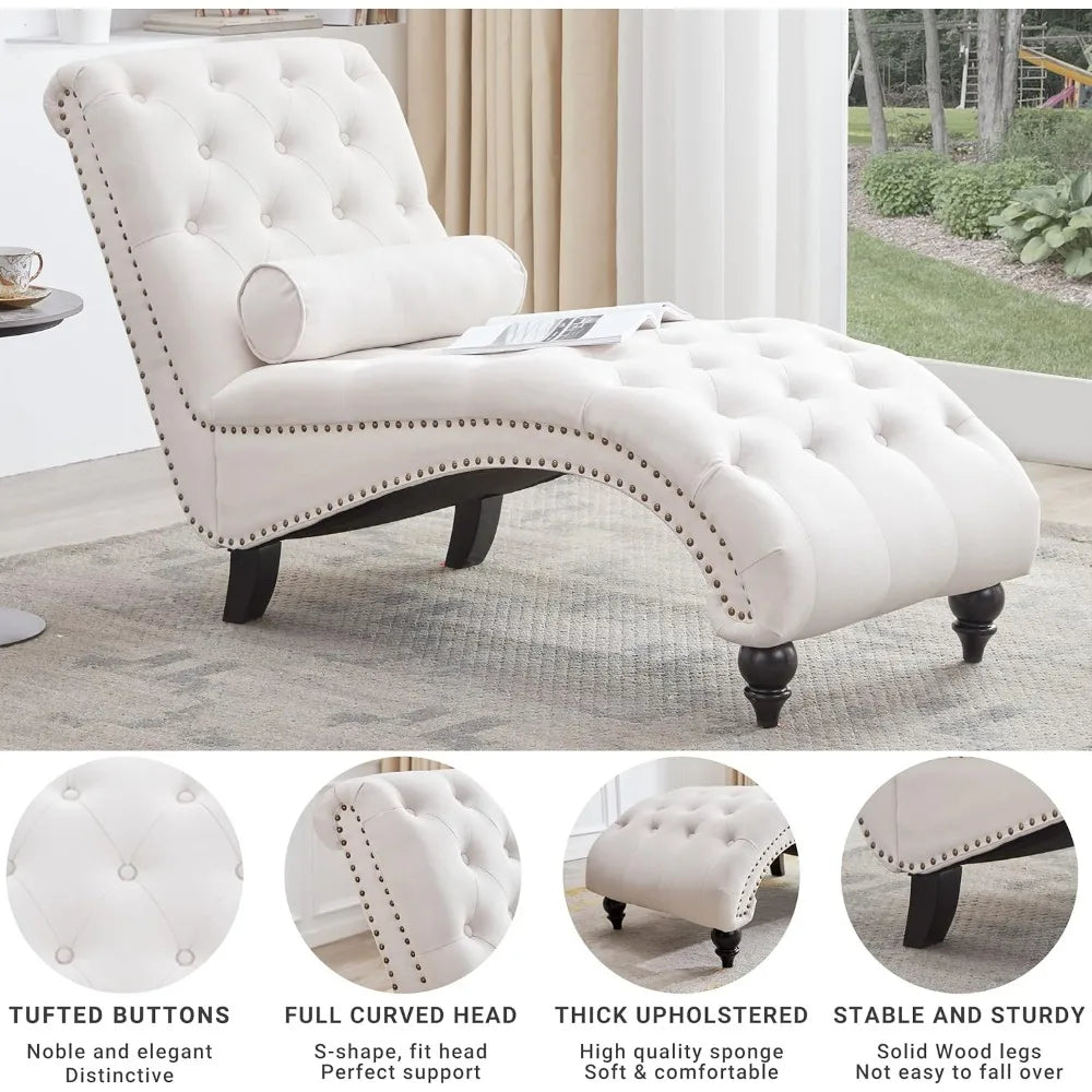 Upholstered Single Chairs, Chaise Lounge