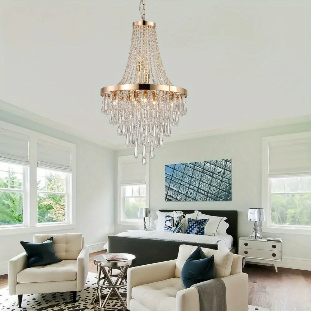 Elegant crystal chandelier
