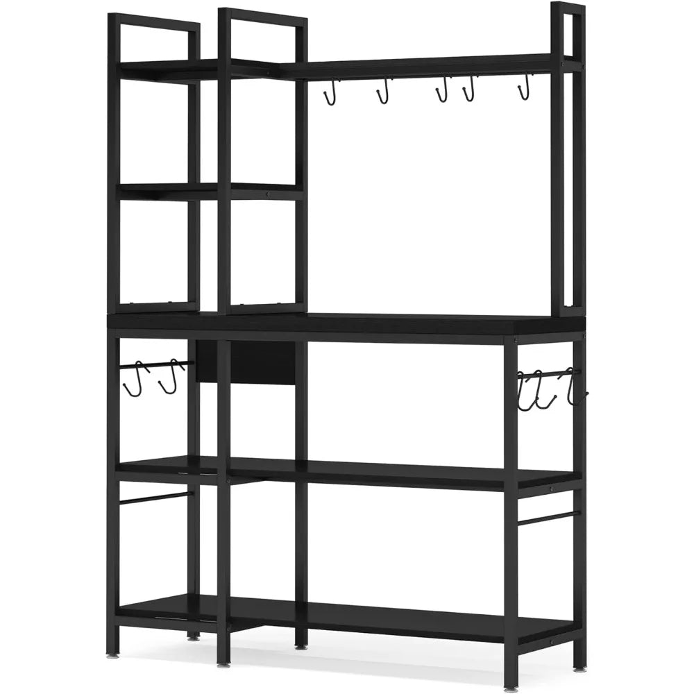 Kitchen Bakers Rack with Storage