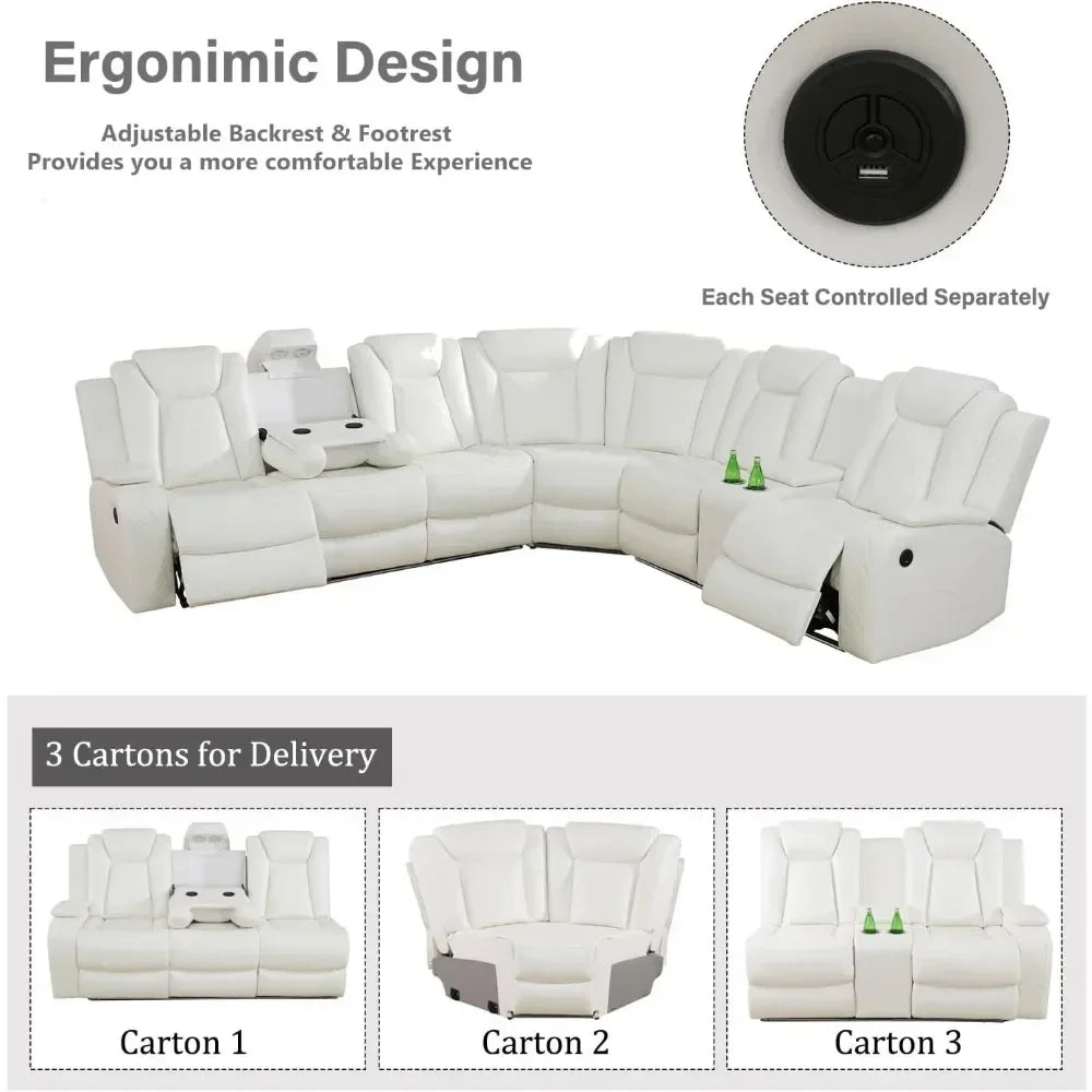 Power Reclining Sectional Sofa