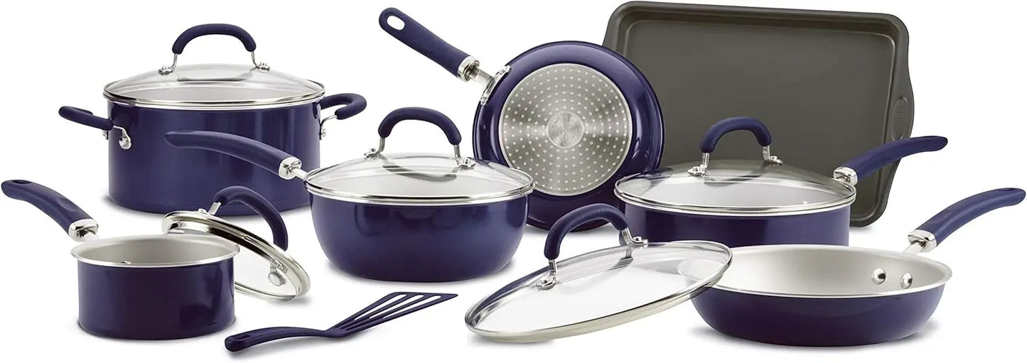13 Piece Nonstick Cookware - Pots and Pans Set