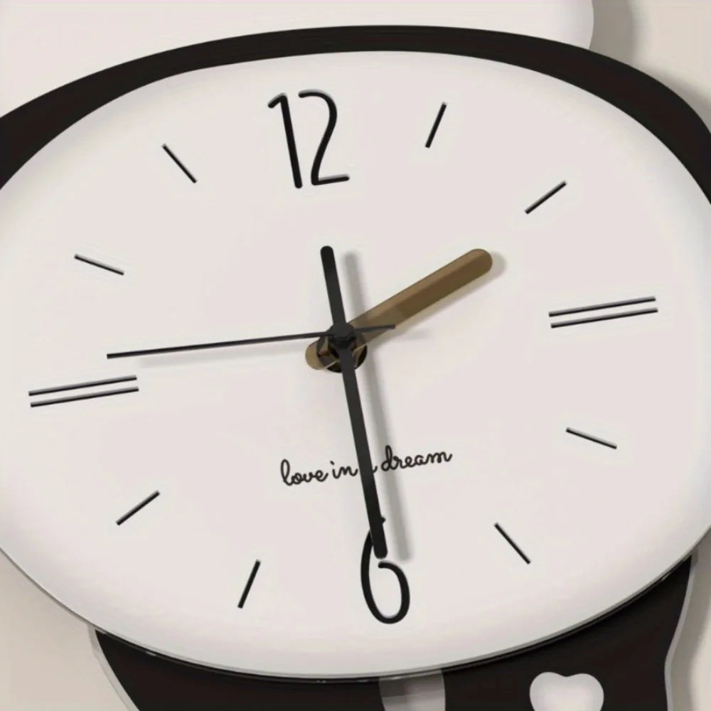 Panda Modern large wall clock