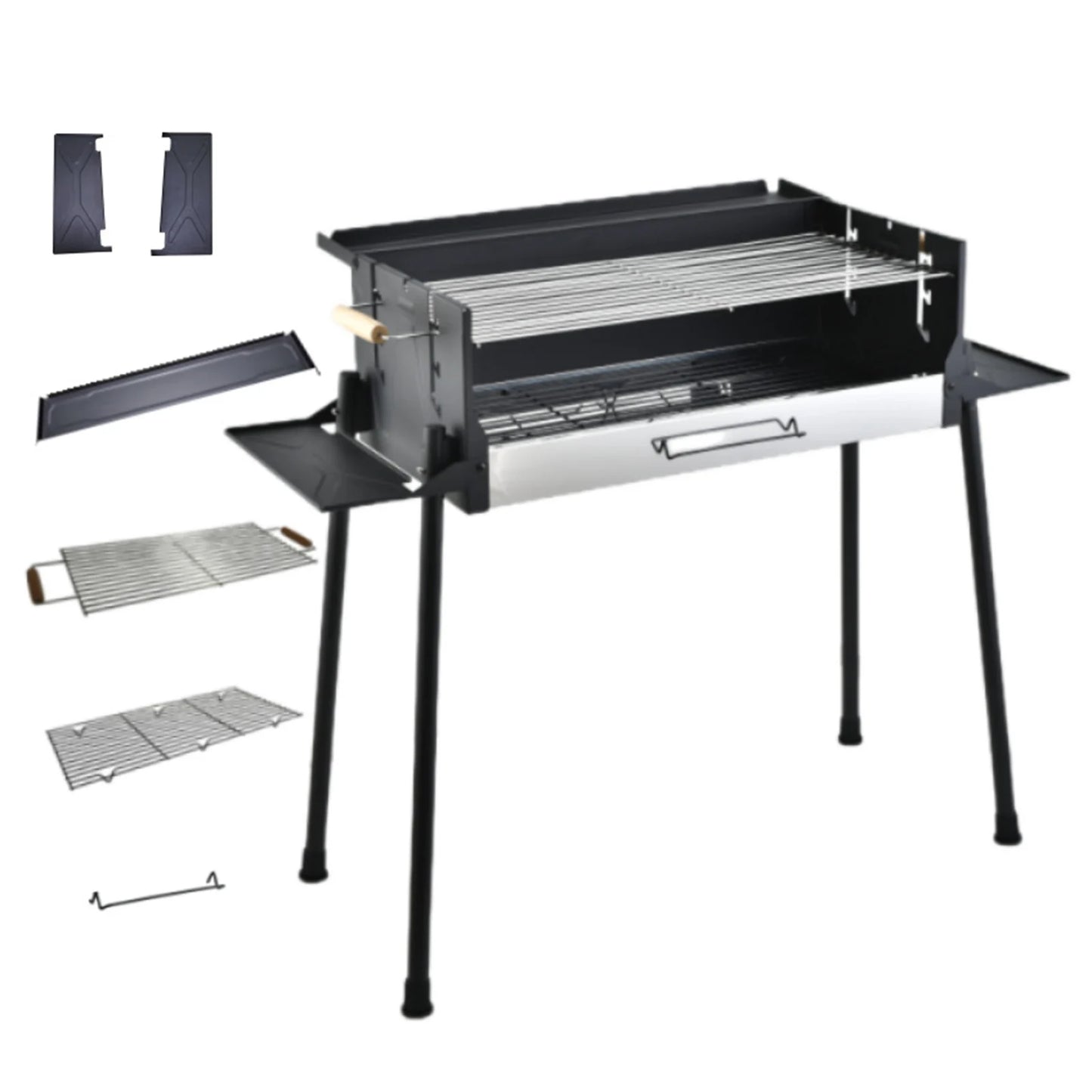 Foldable Storage Shelf Barbecue Oven Household BBQ Grill Outdoor Smokeless Charcoal Courtyard BBQ Portable Barbecue Stove Supply