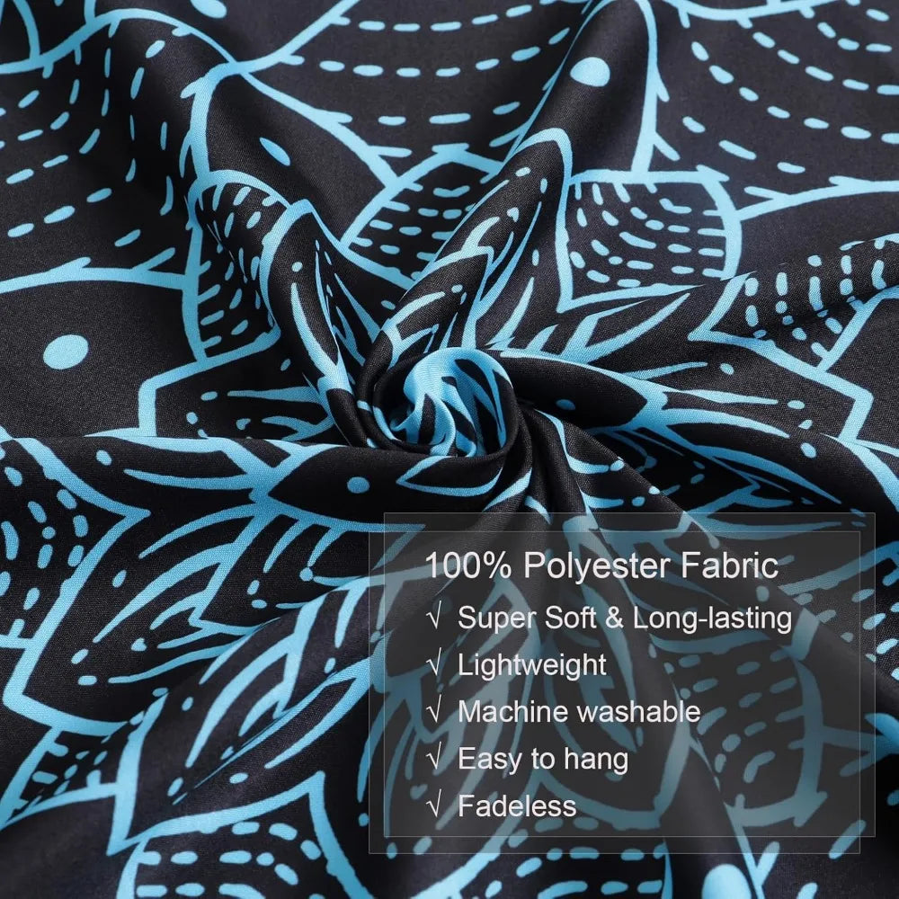 Simpkili Black Mandala Tapestry