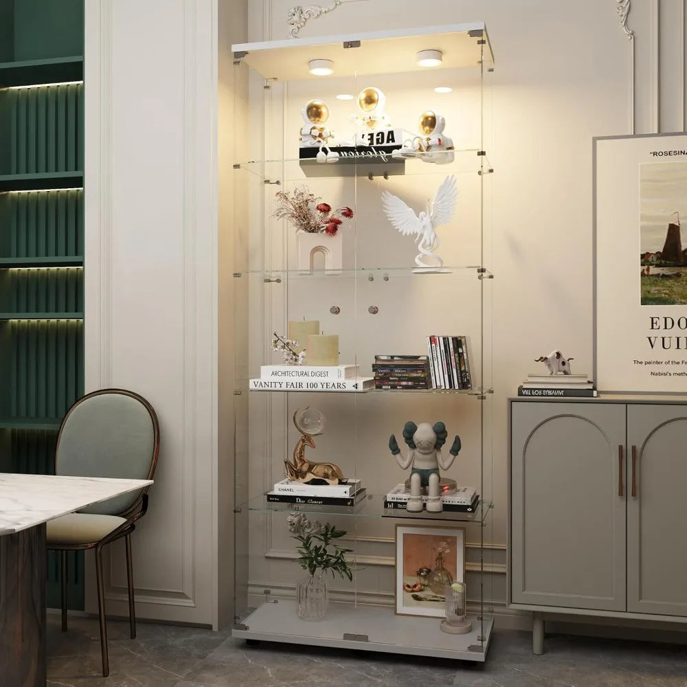 Glass Display Cabinet with Lights
