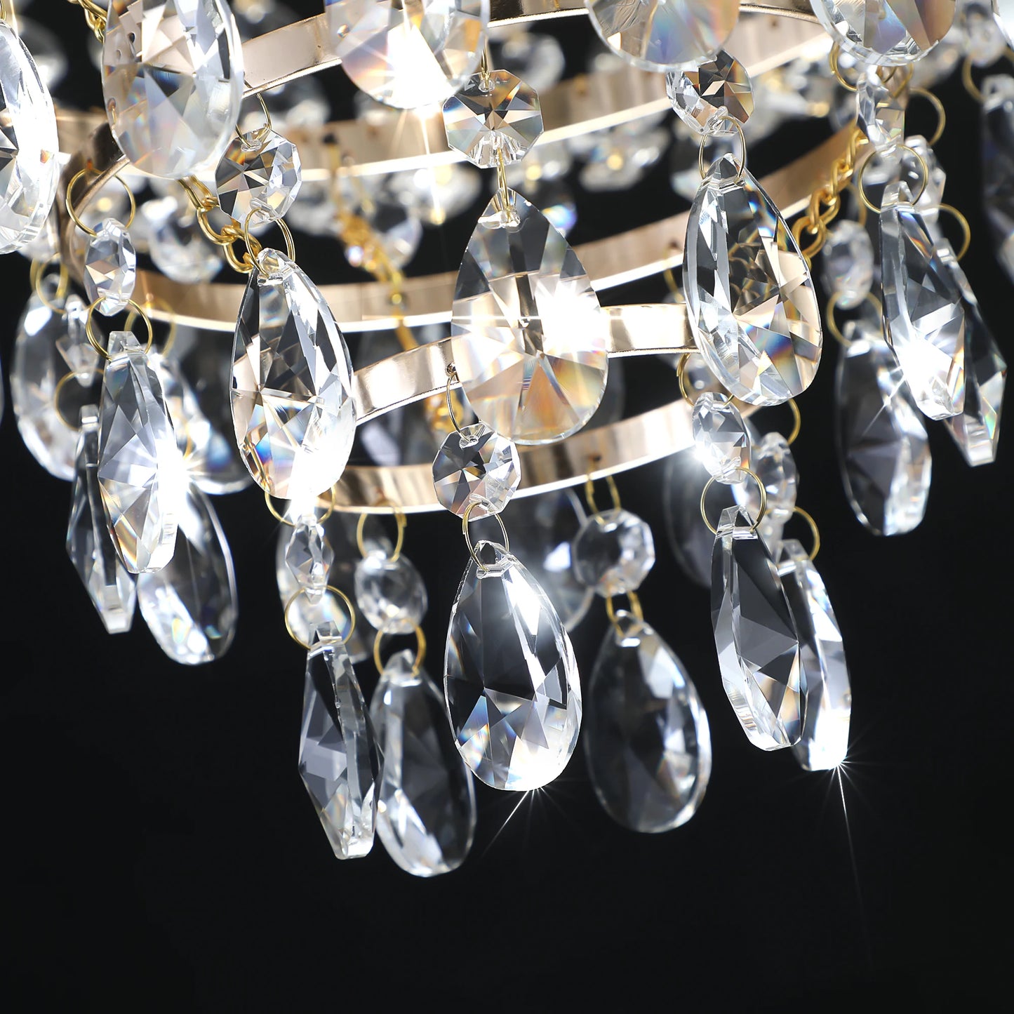 21.7" European Crystal Chandelier with Height Adjustable