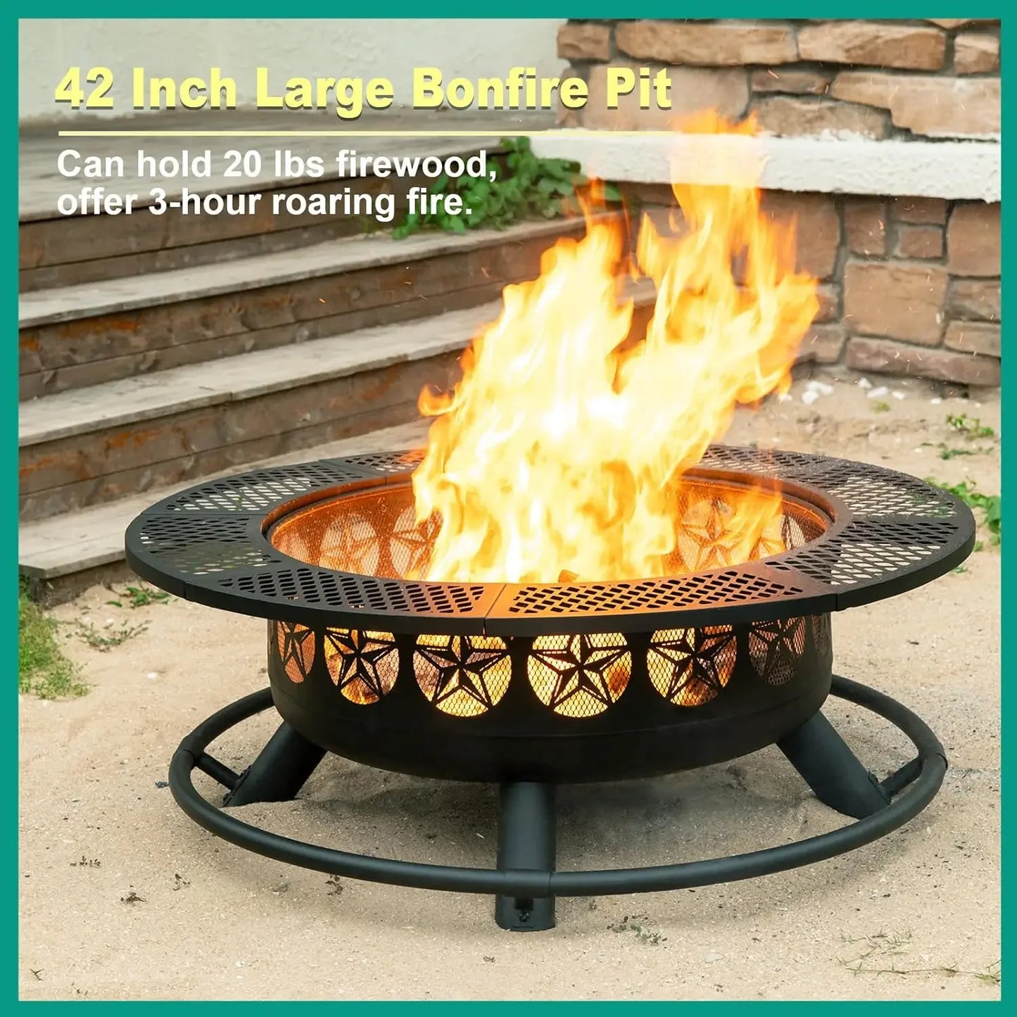 BBQ Fire Pit with Grill