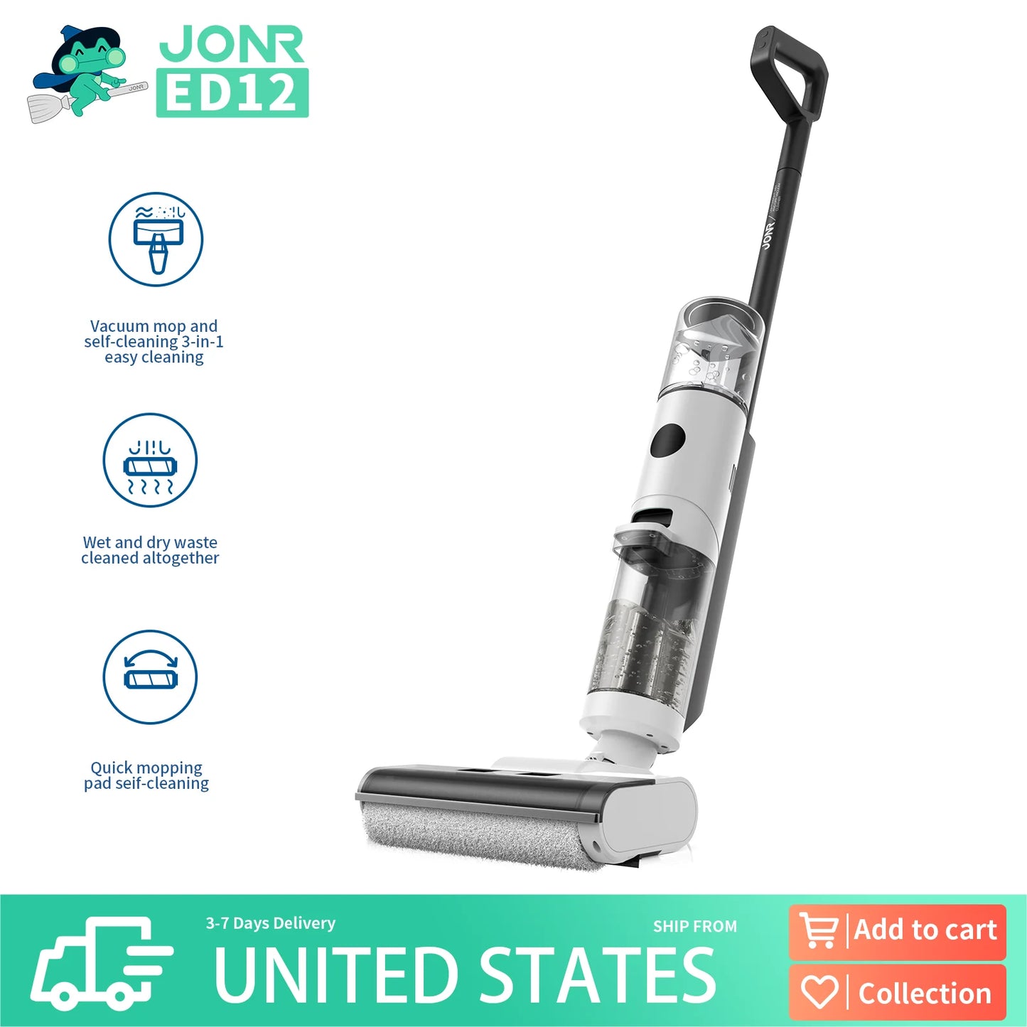 Wireless Wet Dry Smart Vacuum Washing Cleaner