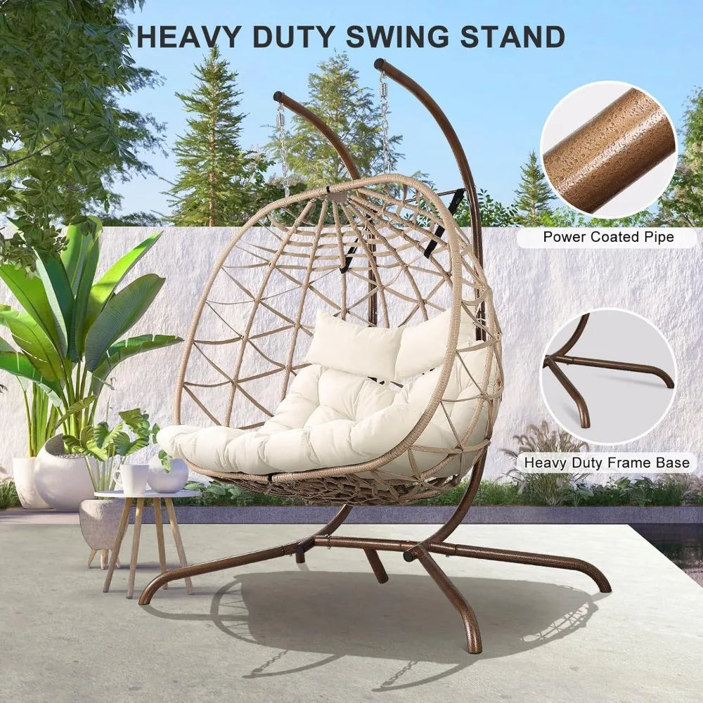 Outdoor Egg Swing Chair with Stand