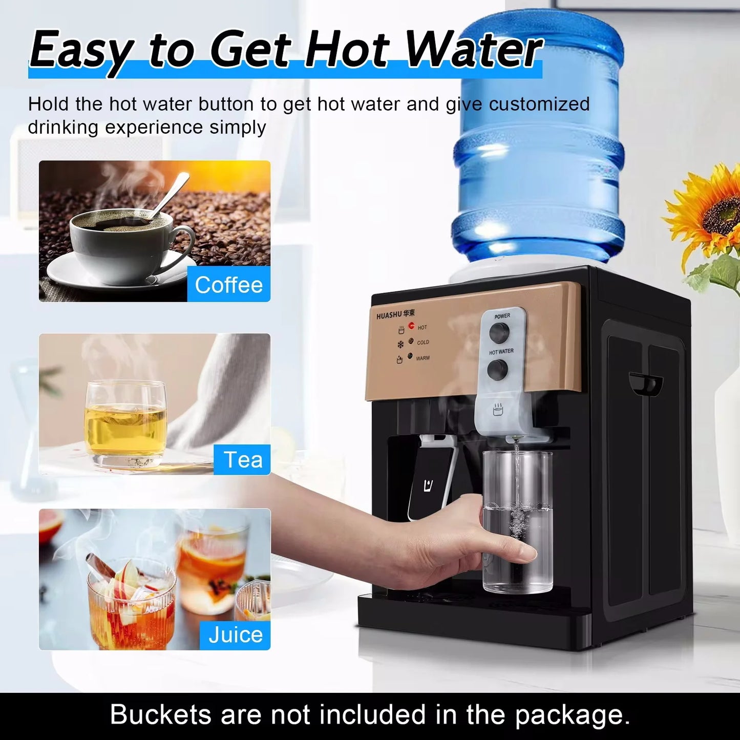 Desktop Electric Hot and Cold Water Dispenser