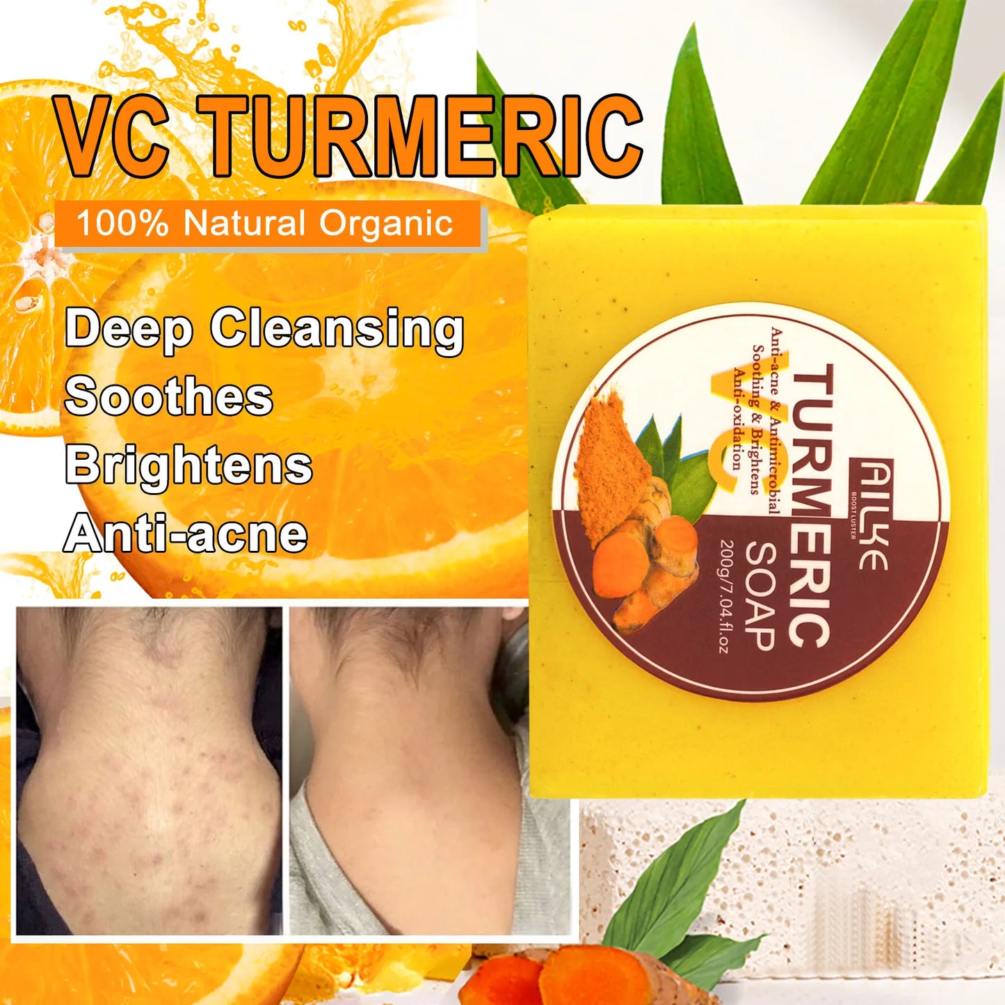 AILKE Turmeric Vitamin C Face & Body Set