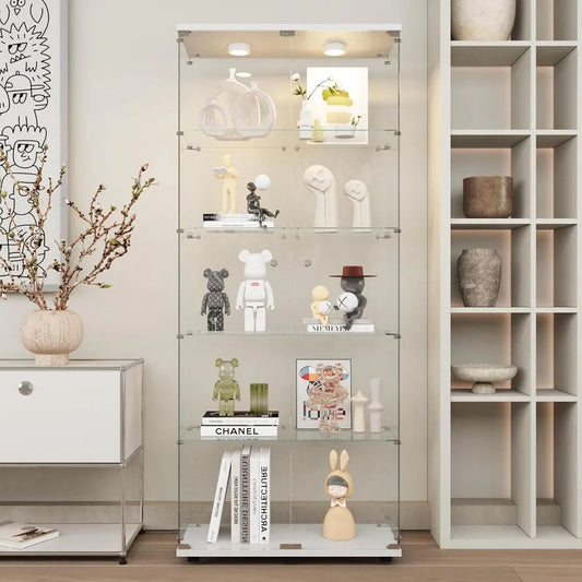 Glass Display Cabinet with Lights
