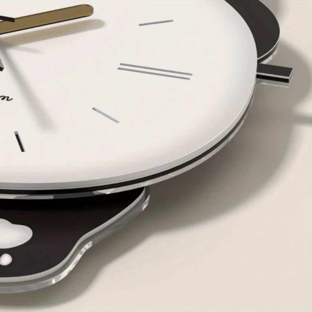 Panda Modern large wall clock