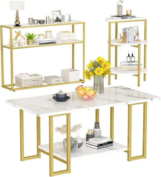 3 Piece Modern Coffee Set