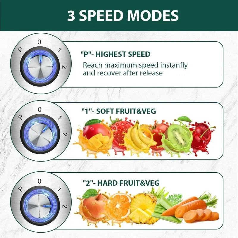 Centrifugal Juicer Machines, Juice Extractor with Extra Large 3inch Feed Chute