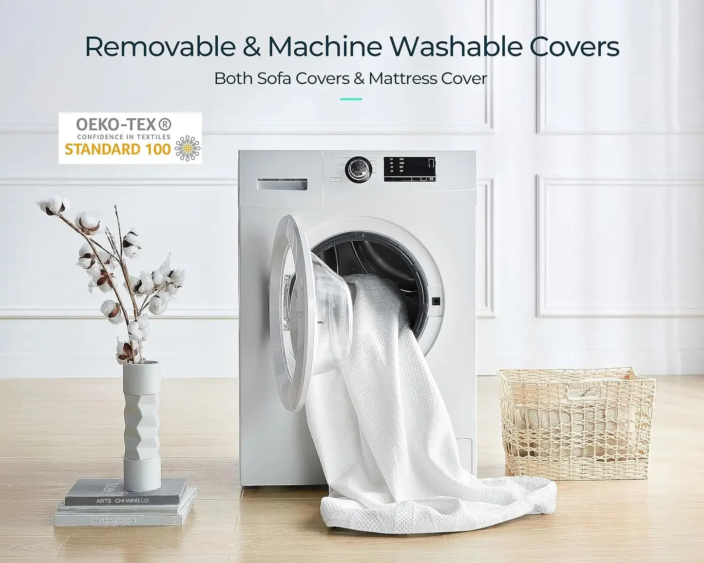 Sofa Bed Mattress Full Size 4-inch Cool Gel Memory Foam Sleeper for Convertible Folding Sofa & Couch Beds, Sofa Not Included